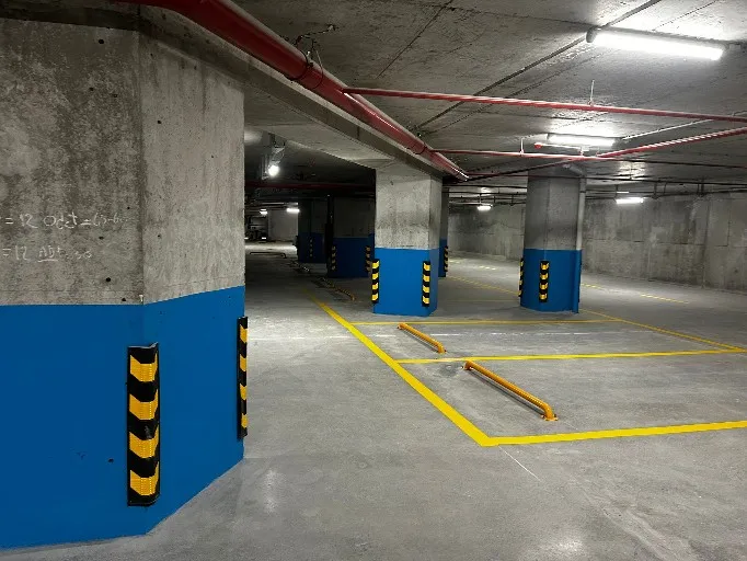 Ankara otopark çizgisi — araç stoperi ve kolon koruyucu uygulaması — Aksoy Trafik